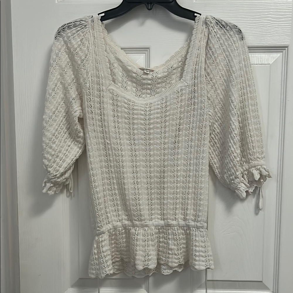 Guess  White Knit Top